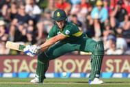 CHRISTCHURCH, NEW ZEALAND - FEBRUARY 22:  Dwaine Pretorius of South Africa bats during game two of the One Day International series between New Zealand and South Africa at Hagley Oval on February 22, 2017 in Christchurch, New Zealand.  (Photo by Kai Schwoerer/Getty Images)